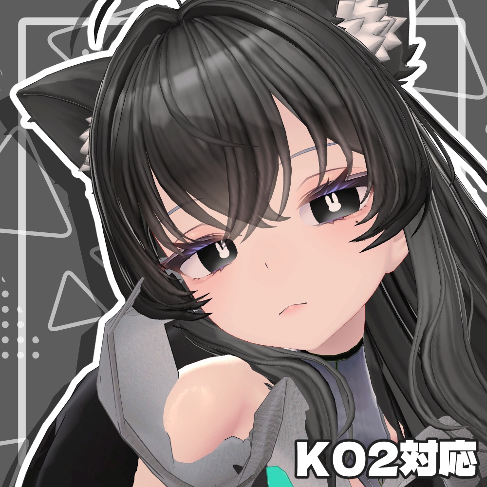【無料】白うさアイ【6アバター対応】