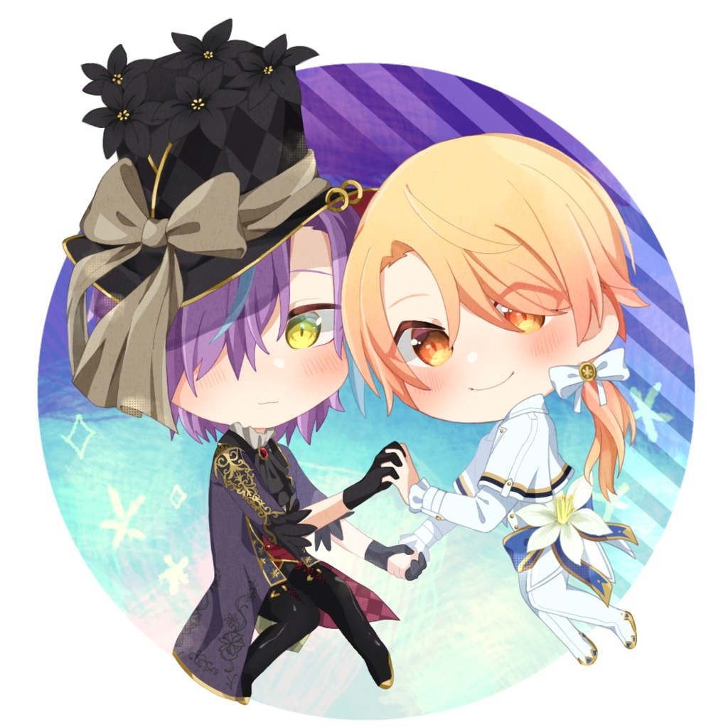 黒白百合偏光アクキー