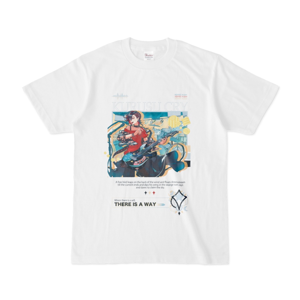 来栖クライ Stylish T-shirt White