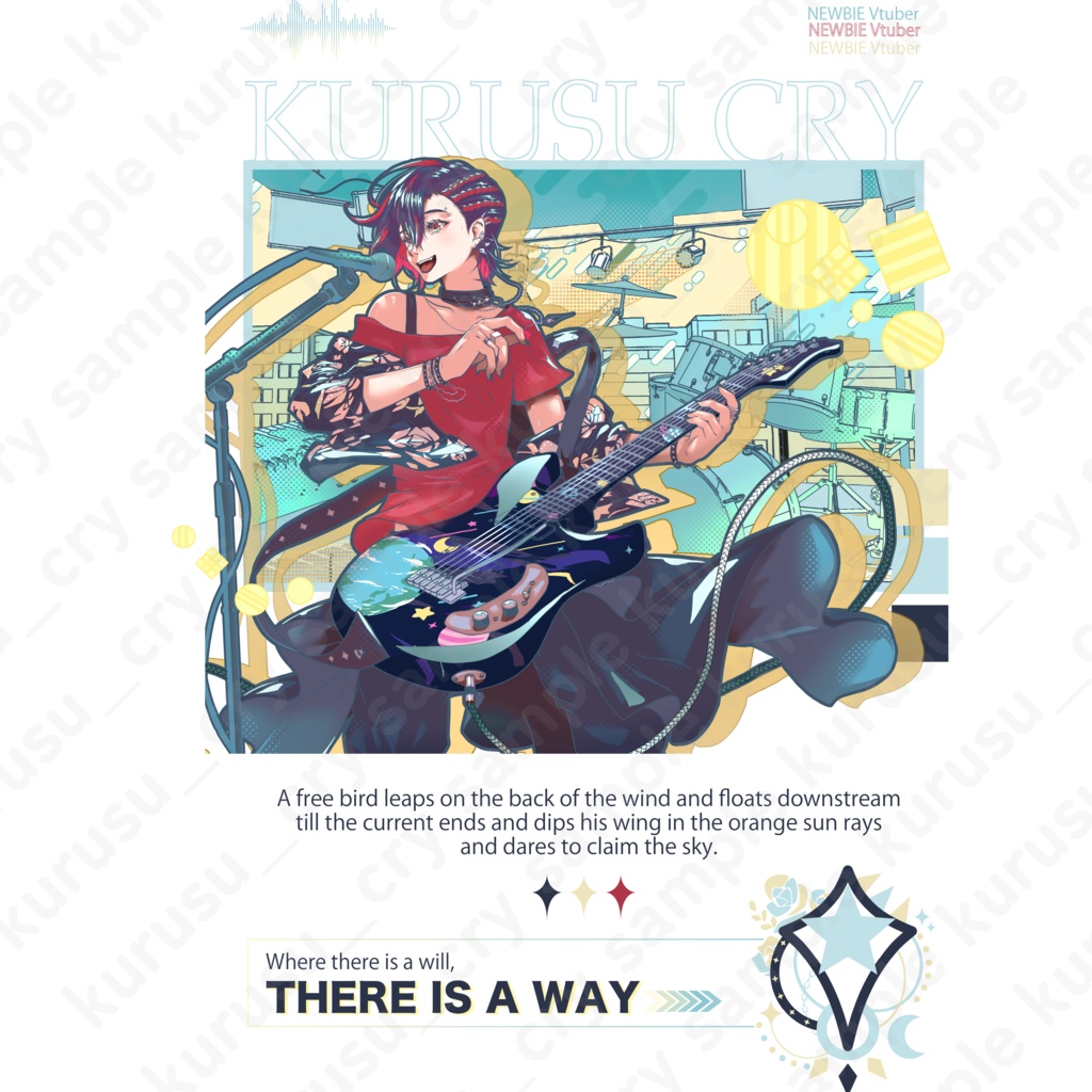 来栖クライ Stylish Sweatshirt White