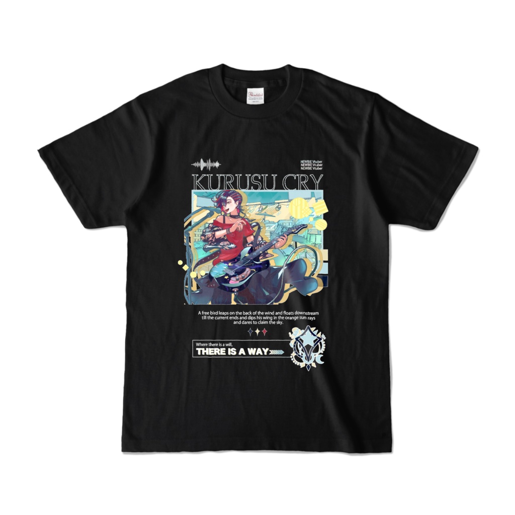 来栖クライ Stylish T-shirt Black