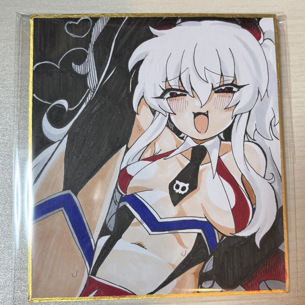 直筆色紙 グリムアロエ
