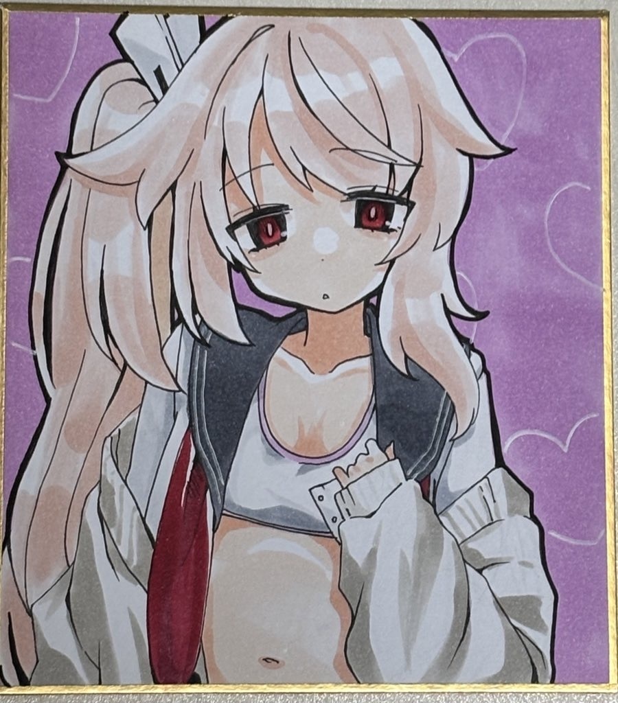 直筆色紙 柚鳥ナツ