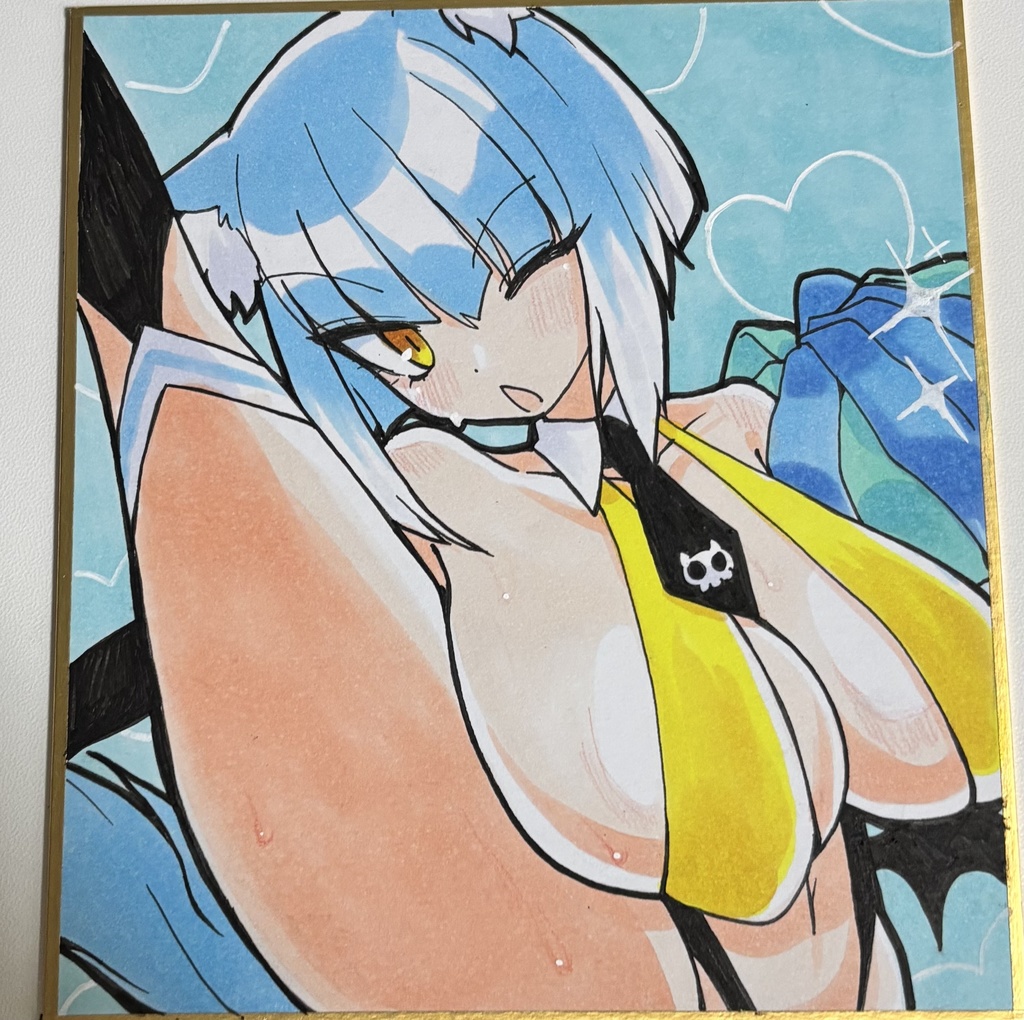 直筆色紙 アサギ