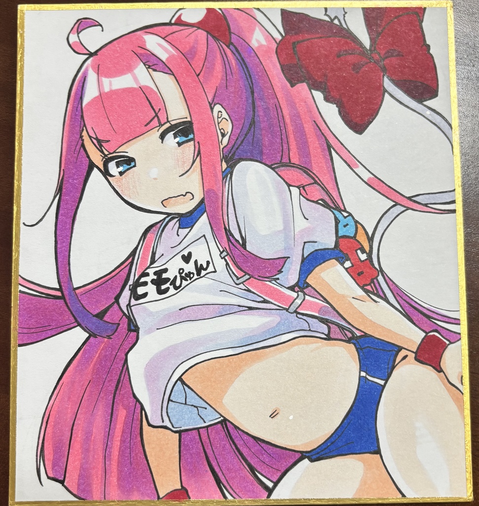 直筆色紙モモコ