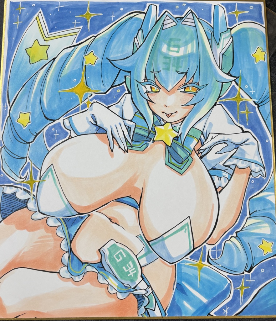 直筆色紙 イヨママ