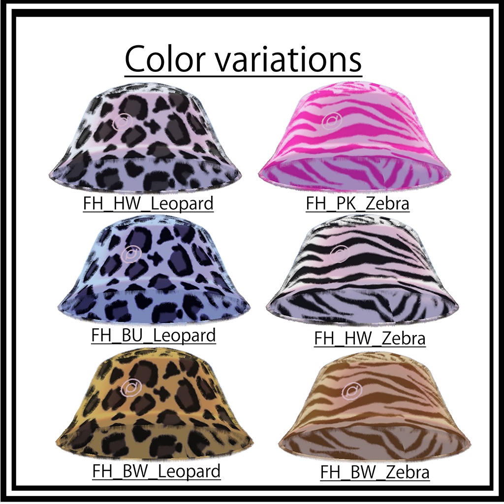 〚VRChat想定〛Fur Hat 【3Dモデル】