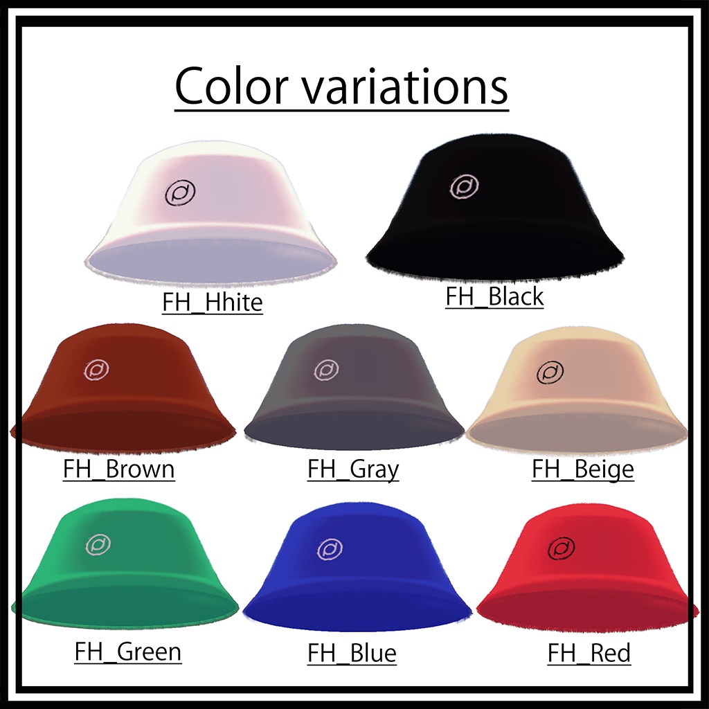 〚VRChat想定〛Fur Hat 【3Dモデル】