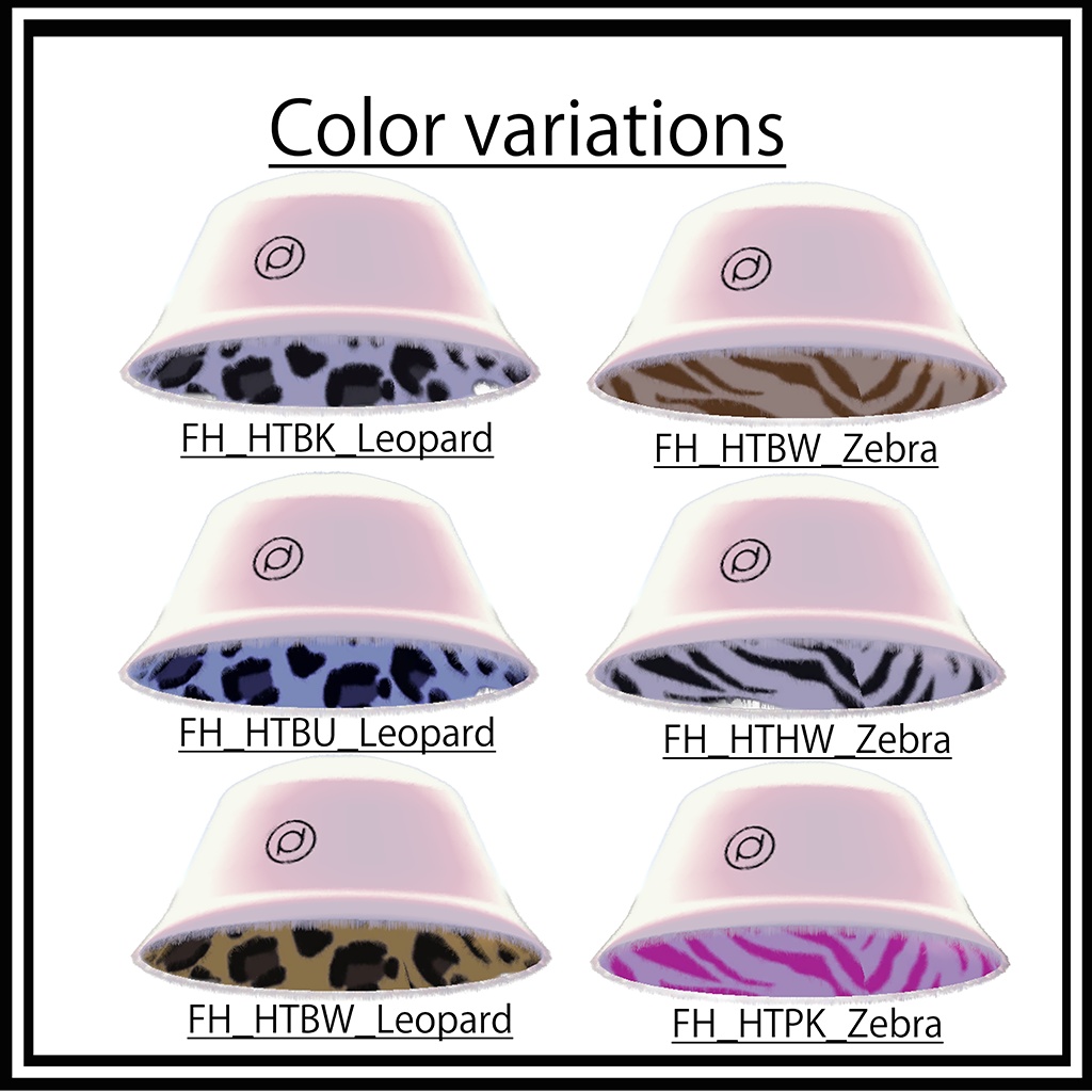 〚VRChat想定〛Fur Hat 【3Dモデル】