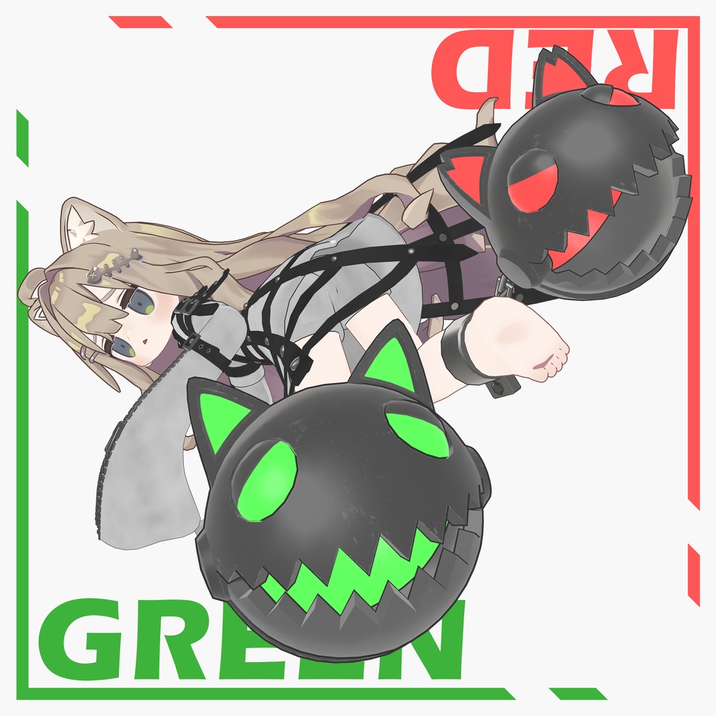 ★☆発売記念セール☆★【まめふれんず対応】チェインバイト・リリア/ChainBite_Lilia【3D衣装モデル・ギミック付き】