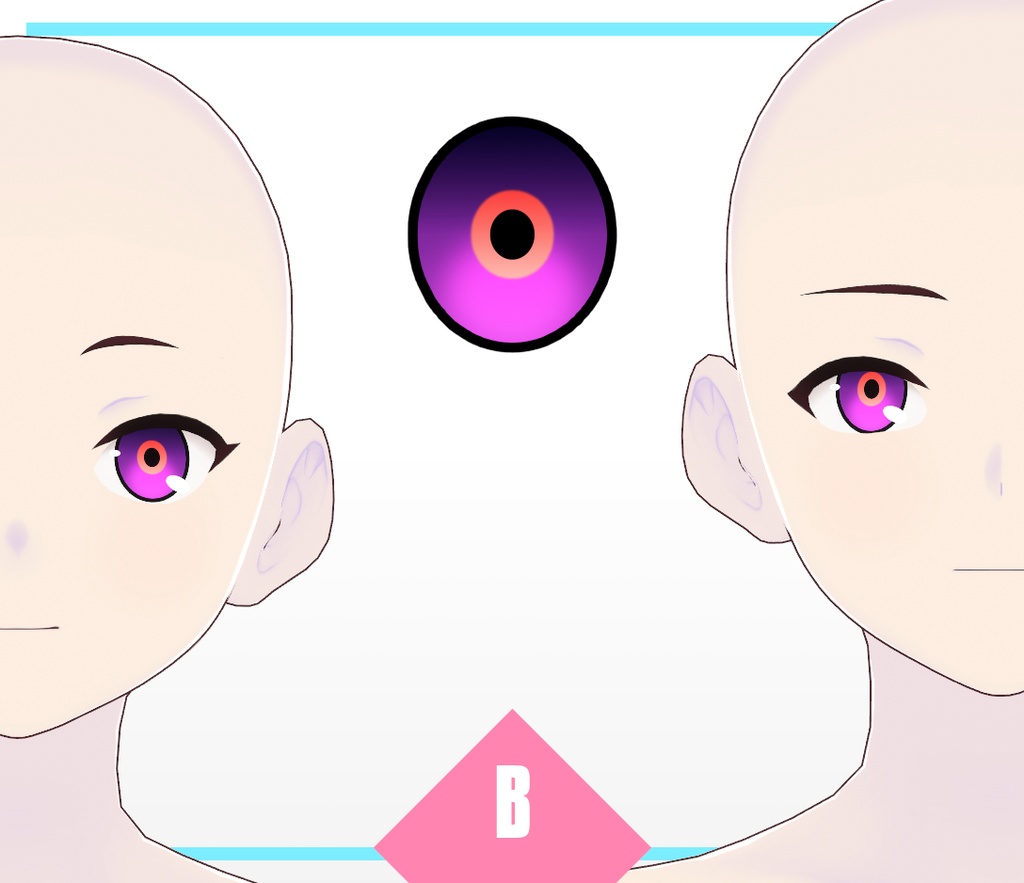 VRoid Texture - Cyberglow Eye Iris Set