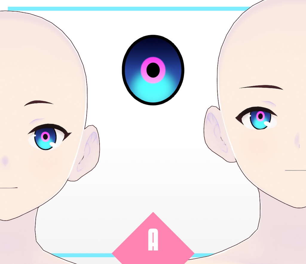 VRoid Texture - Cyberglow Eye Iris Set