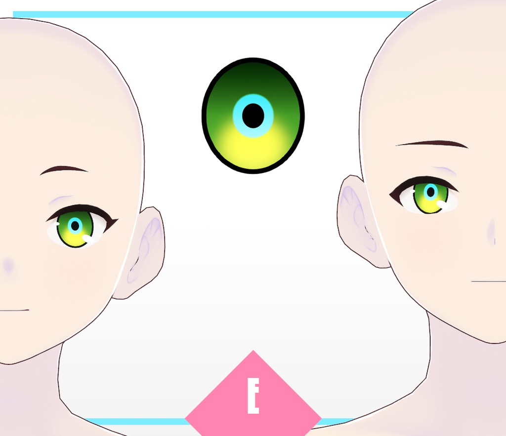 VRoid Texture - Cyberglow Eye Iris Set