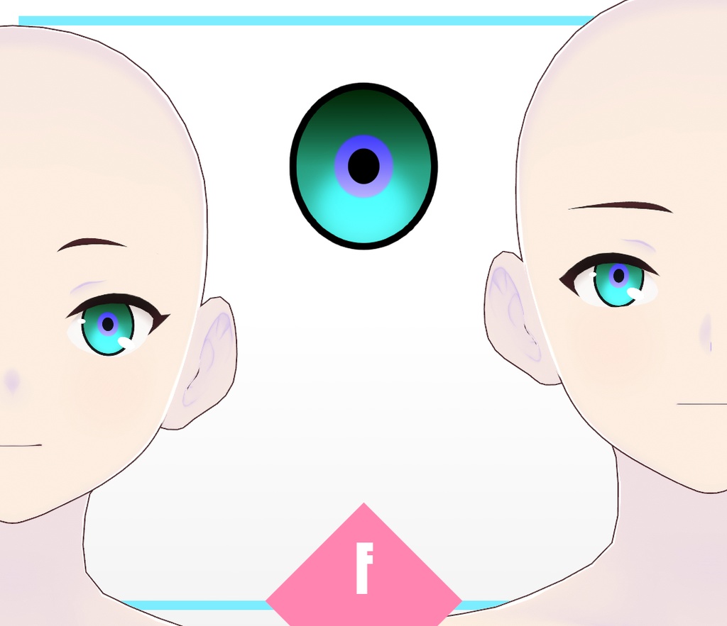 VRoid Texture - Cyberglow Eye Iris Set