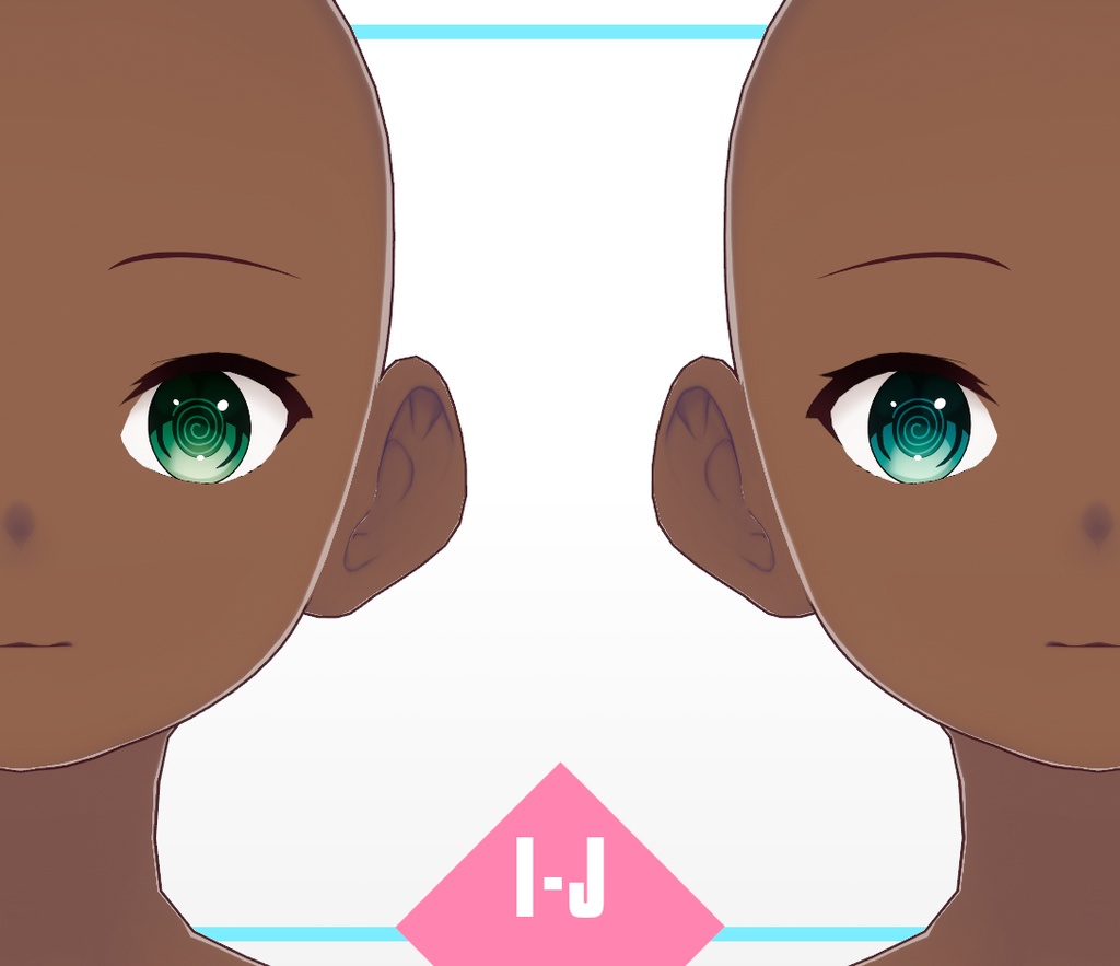 VRoid Texture - Spirit Spiral Eye Iris Set