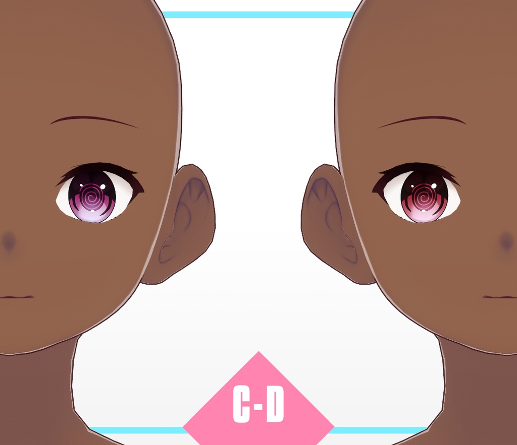 VRoid Texture - Spirit Spiral Eye Iris Set