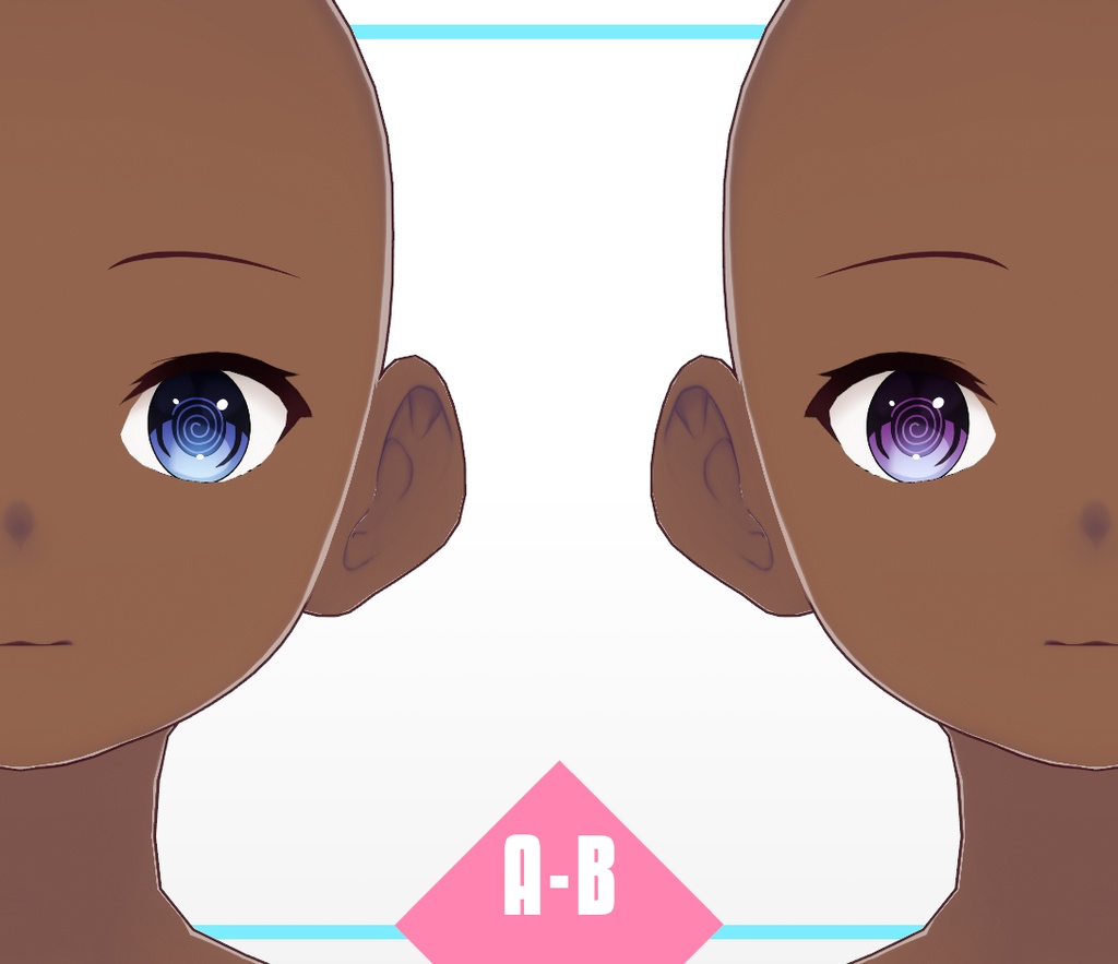 VRoid Texture - Spirit Spiral Eye Iris Set