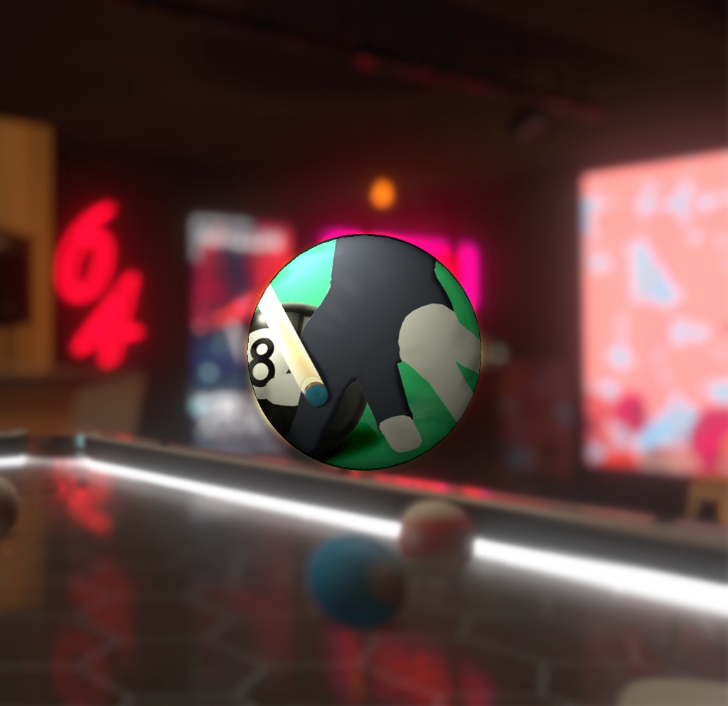 ぽんこつビリヤード結社 缶バッジ