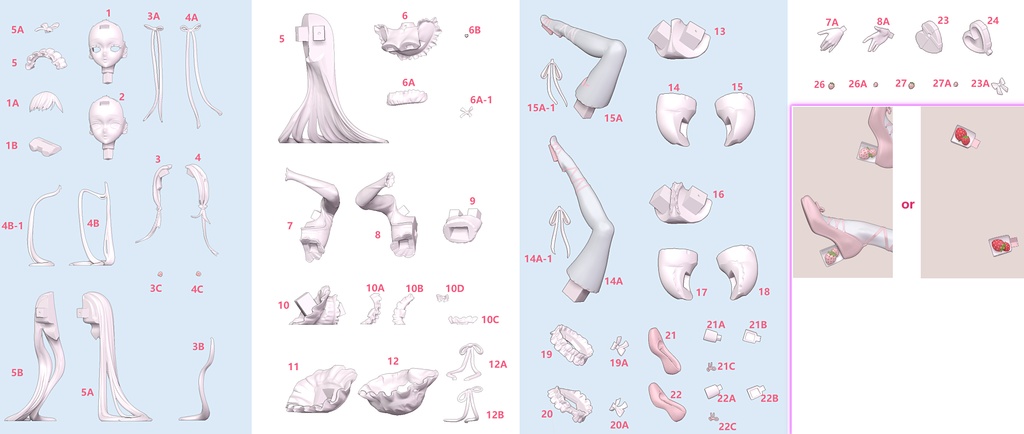 『いちごミルク』 BOMHATオリジナルデザイン