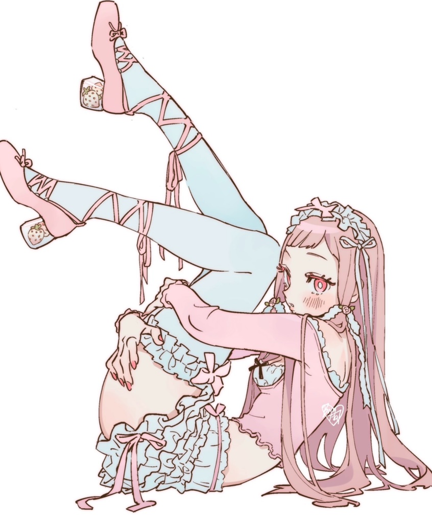 『いちごミルク』 BOMHATオリジナルデザイン