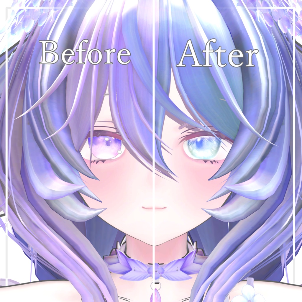 【3アバター対応】霞(かすみ)アイテクスチャ