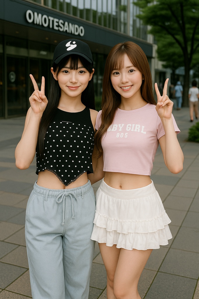 AI美人東京vol1|渋谷・原宿・海辺に現れた都会の美女たち【10枚セット】