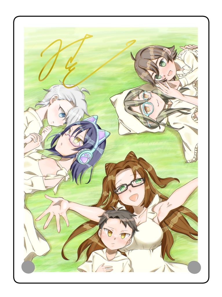 ねこめがねーちゃんB6アクリルプレート