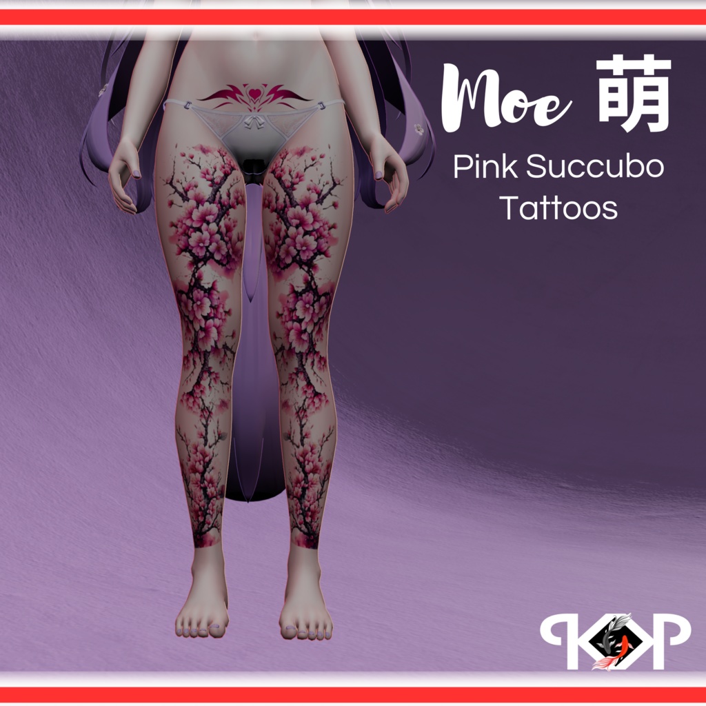 Moe 萌 Pink Succubo Tattoo 🖤