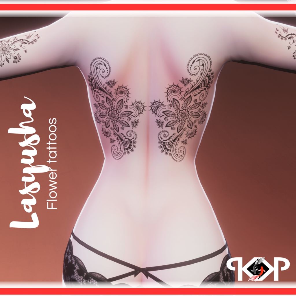 tokyo hot  e779 Lasyusha〈ラシューシャ〉Flower tattoos 🖤 - koiyz - BOOTH