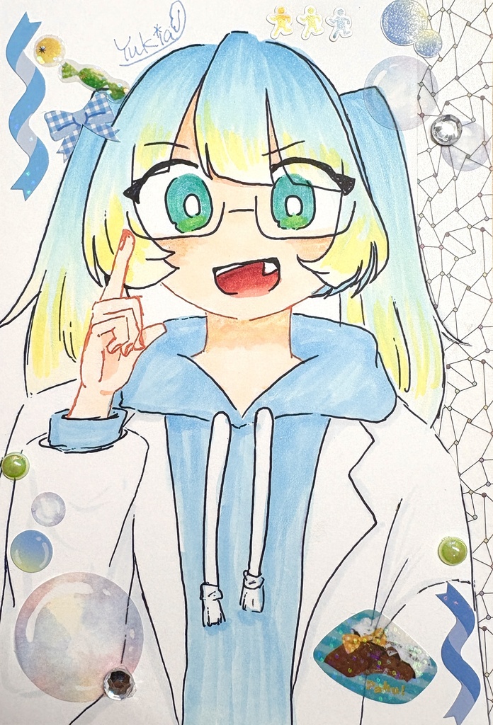 ハカセ! 水色-まる-