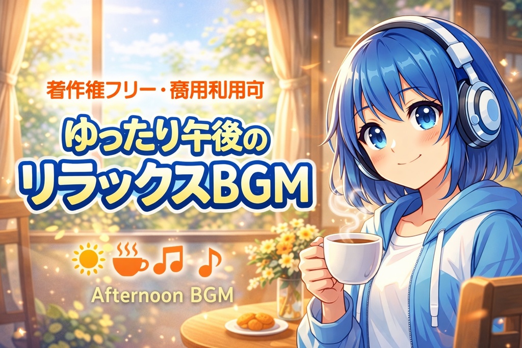 著作権フリー ゆったり午後のリラックスBGM