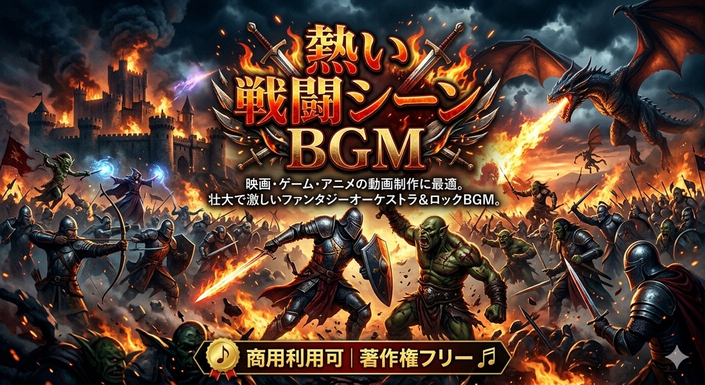 著作権フリー 熱い戦闘シーンBGM