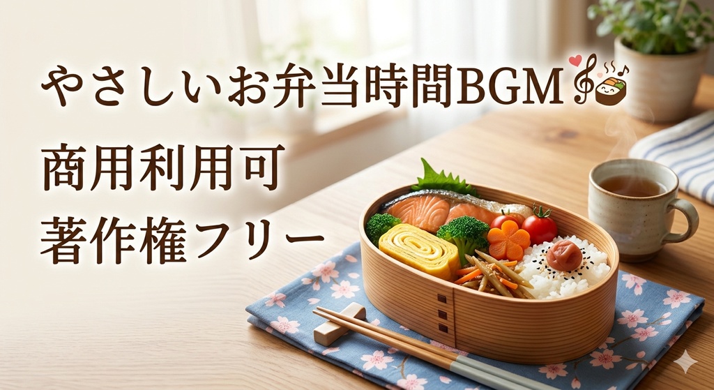 著作権フリー やさしいお弁当時間BGM