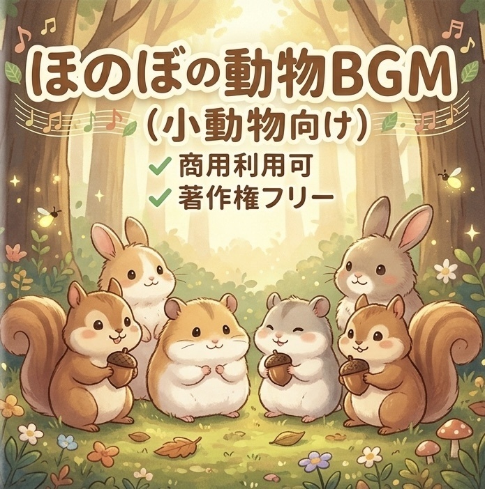 著作権フリー ほのぼの動物BGM（小動物）