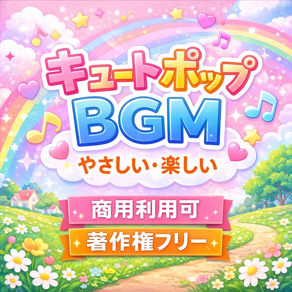 著作権フリー キュートポップBGMやさしい 楽しい