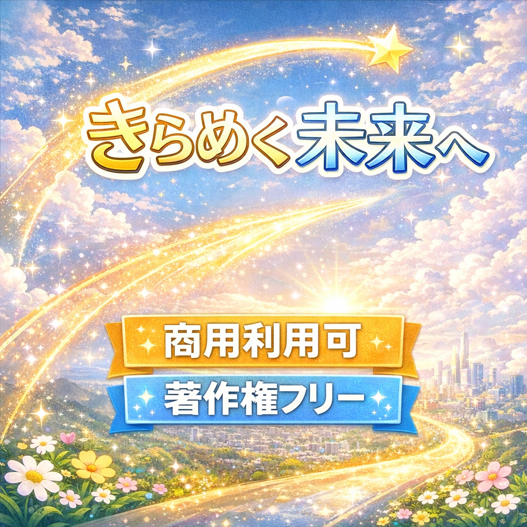著作権フリー きらめく未来へ【高揚感・感動】BGM