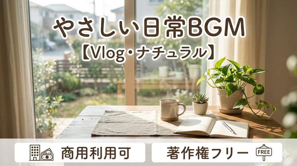 著作権フリー やさしい日常BGM Vlog・ナチュラル】