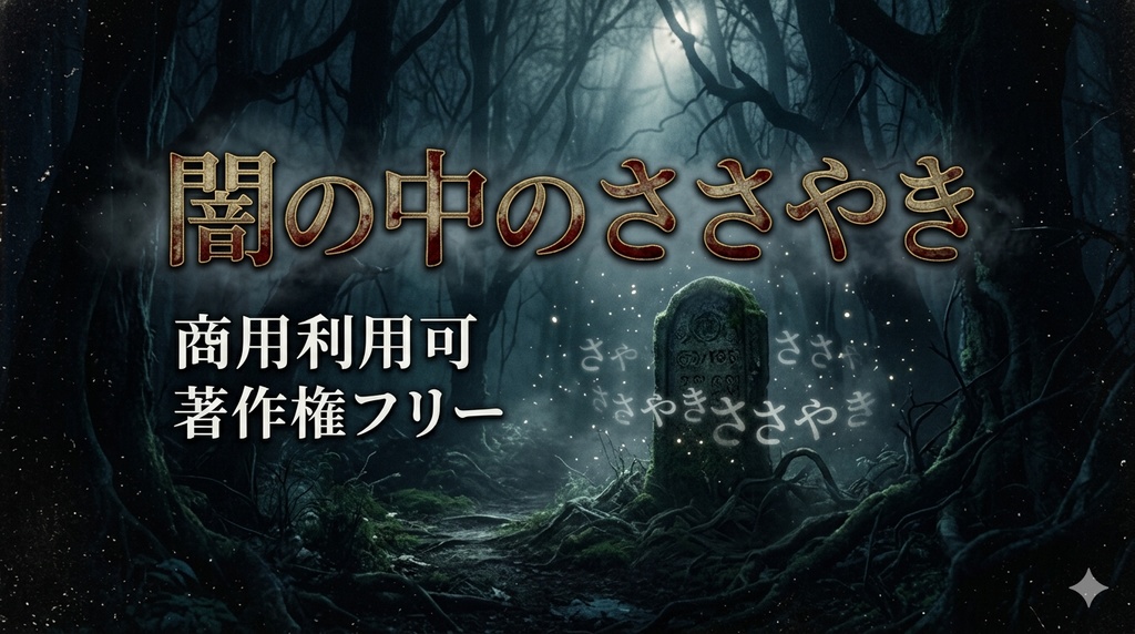 著作権フリー 闇の中のささやき BGM ミステリアス
