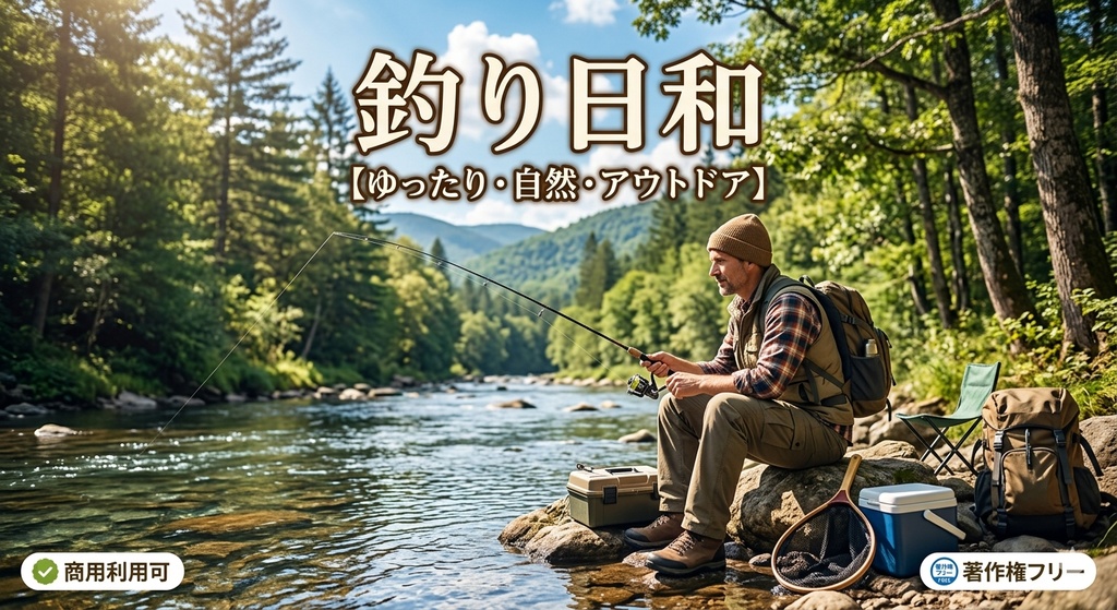 著作権フリー　釣り日和【ゆったり　自然　アウトドア】BGM