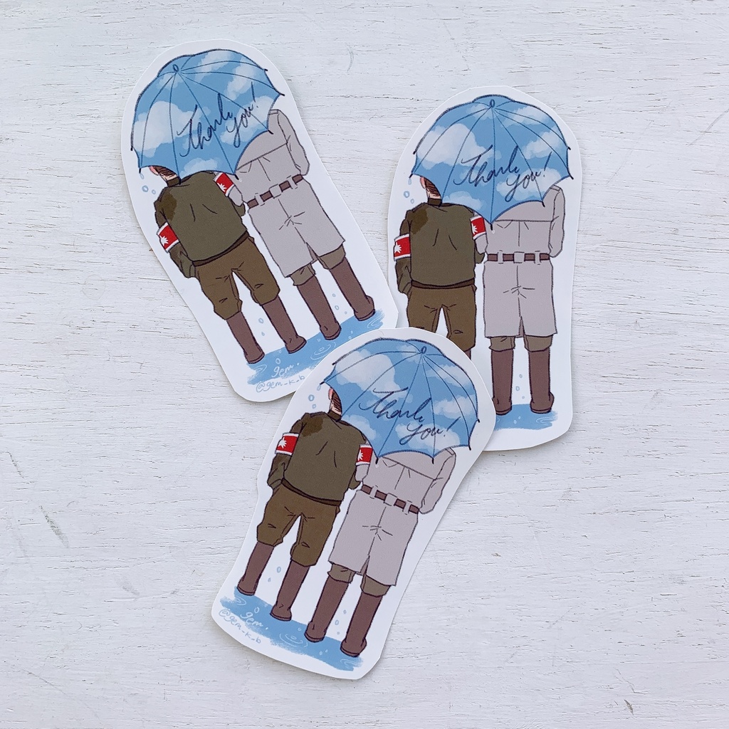 ハリネズミのポルとくまのナー アクリルキーホルダー