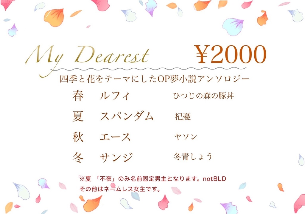 【アンソロジー】My Dearest【寄せ鍋】