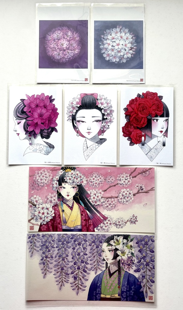 【送料込】「幻想の花園 春の章」ポストカードセット