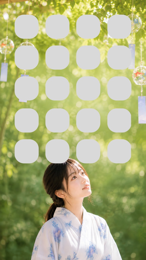 【無料】NELCO スマホ壁紙｜2026年8月「風鈴」