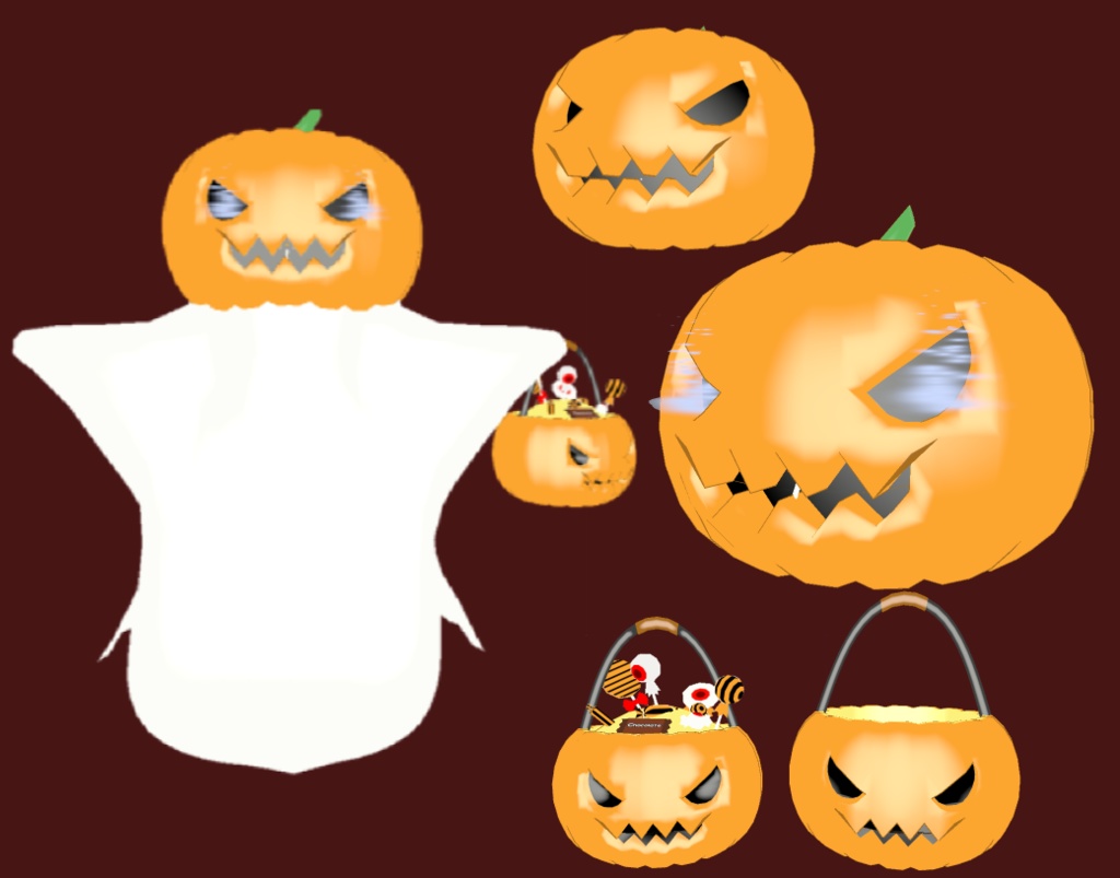 halloween Pumpkin Set / ハロウィンカボチャセット / 할로윈 호박 세트
