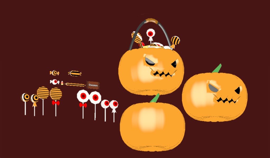 halloween Pumpkin Set / ハロウィンカボチャセット / 할로윈 호박 세트