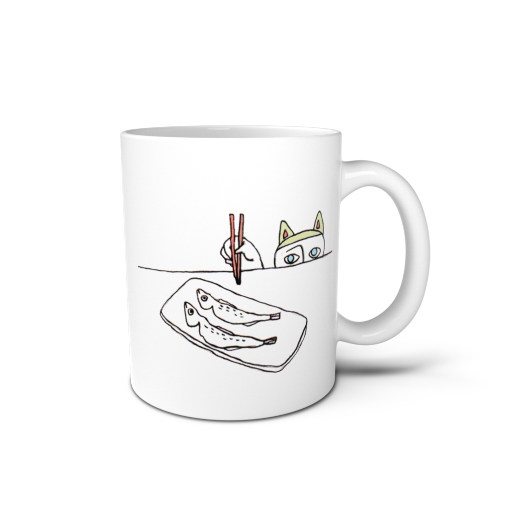 おはしねこ　マグカップ