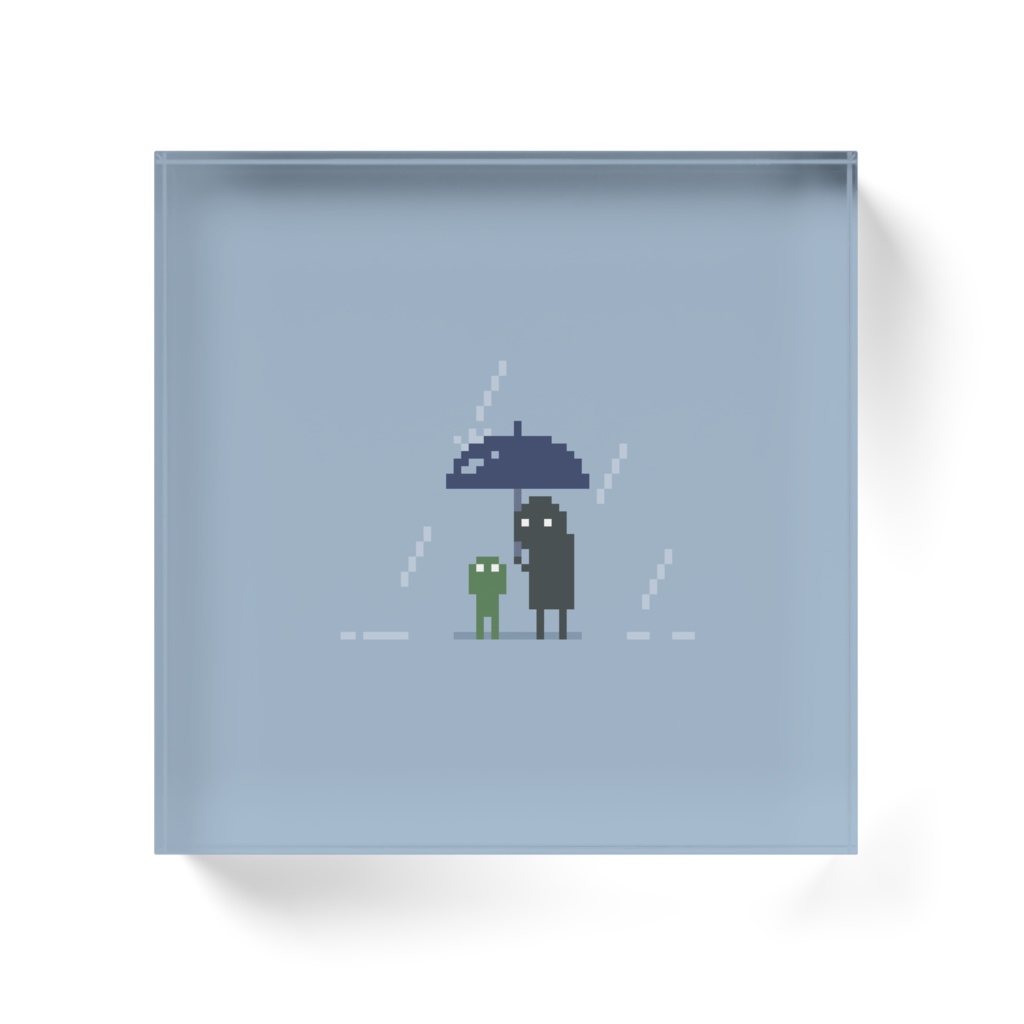 アクリルブロック【雨の日】