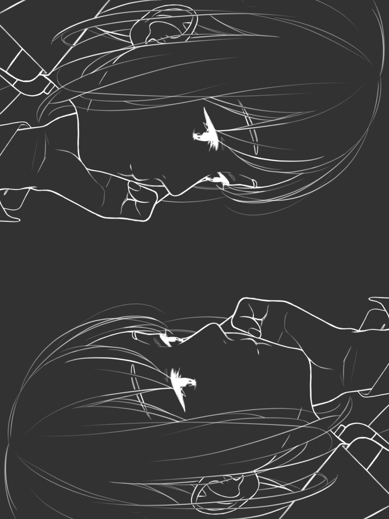 ほおづえ(iPhoneケース/カバー)