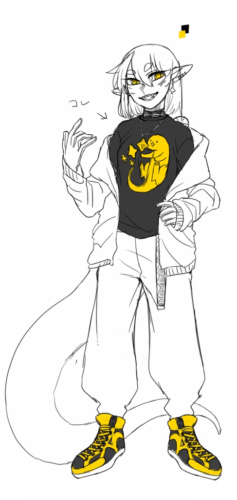 ロタン君とお星さまTシャツ