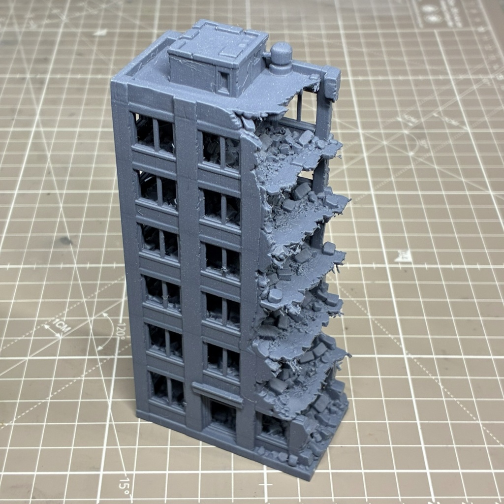 ジオラマ用廃墟ビルセット